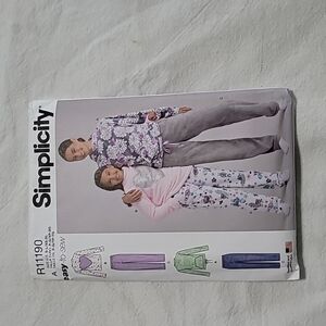 Simplicity Girl's And Misses' Loungewear Pattern